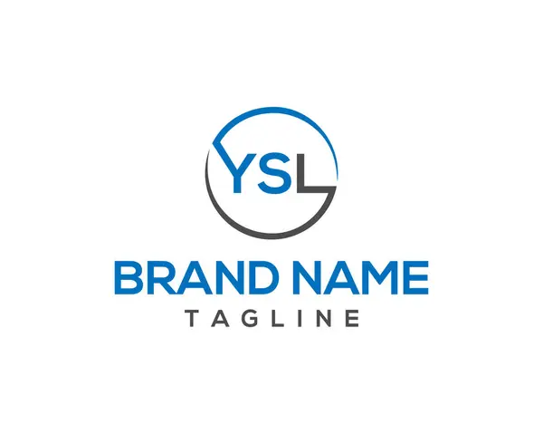 Harf YSL Soyut Logo Tasarım Vektör Şablonu.