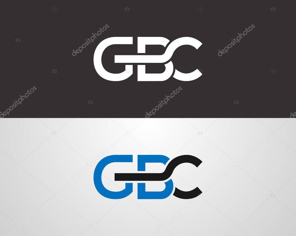 Initials Letters GBC Logo Design Vector Template.
