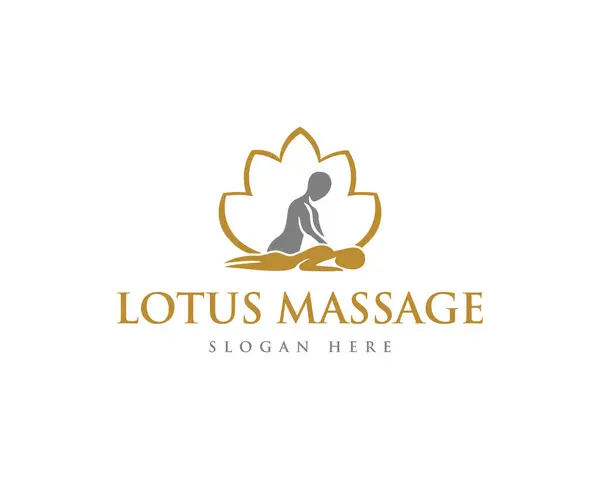 Yaratıcı Vücut Masaj Logosu Simge Tasarım Vektörü.