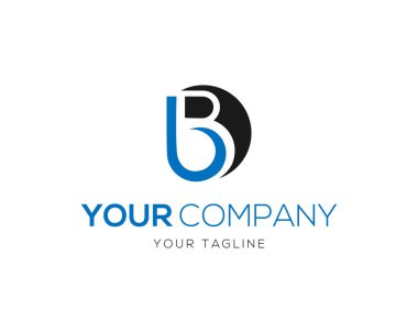 Baş harf B veya BB Harf Logosu Tasarım Tipografi Vektörü Şablonu.