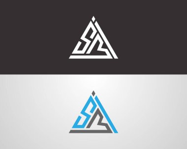 İlk harf SMI logo vektör tasarım şablonu