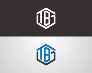 TBG veya GTB logo tasarım vektör şablonu.