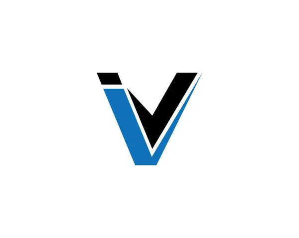 Soyut harf IV veya VI logo tasarım konsepti vektör şablonu.