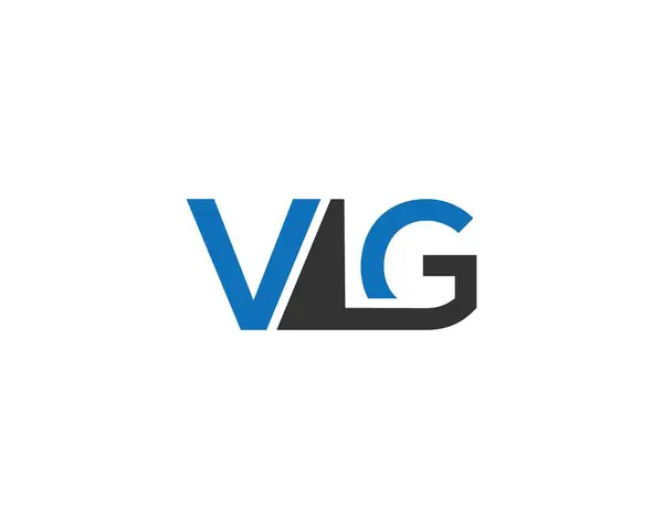 Soyut harf VLG logo tasarımı konsept vektör şablonu.