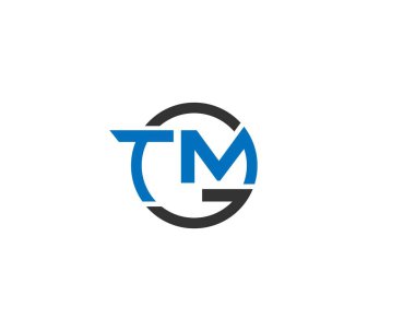 TMG veya GTM soyut logo tasarım vektör şablonu.