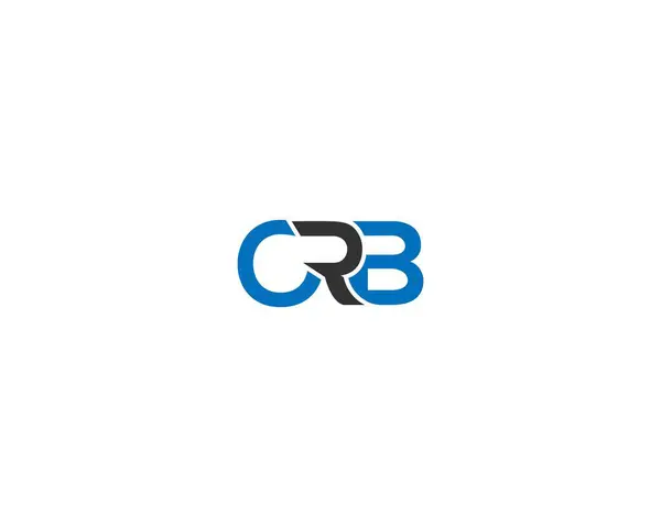 Soyut CRB harfi logo tasarım vektör şablonu.
