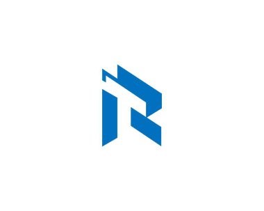 RT ya da TR Letter İlk Logo Tasarım Şablonu Vektör Resimleri.