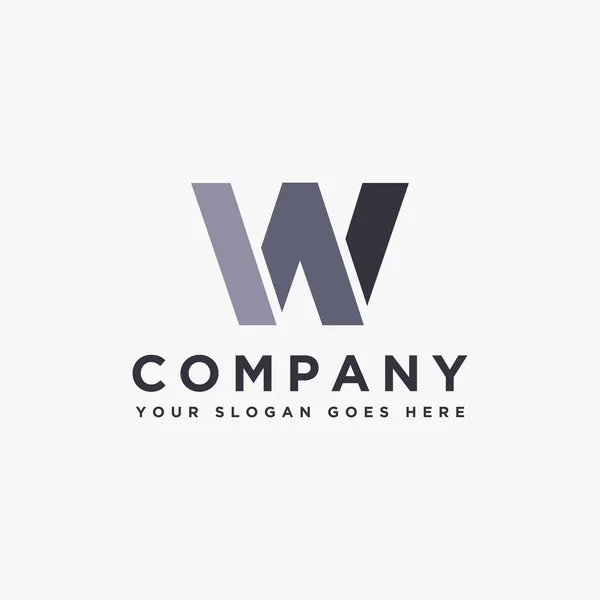 Abstract Letter Logo Icon Vector Template White Background — Vetor de Stock
