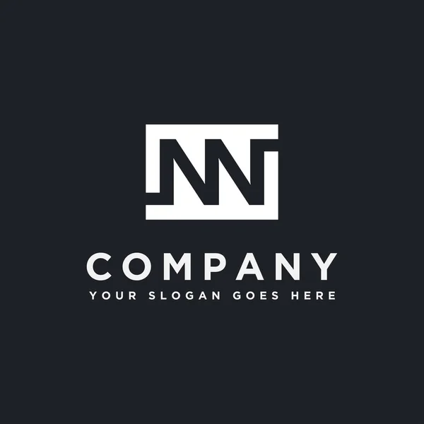 Abstract Letter Logo Icon Vector Template Dark Background —  Vetores de Stock