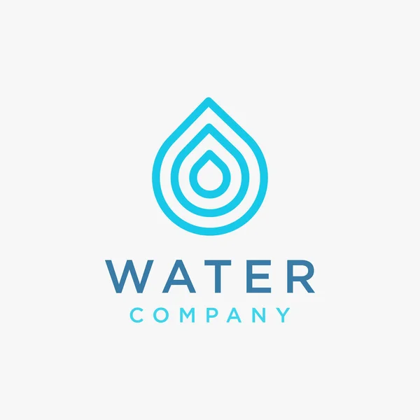 stock vector simple modern water drop logo icon vector template on white background