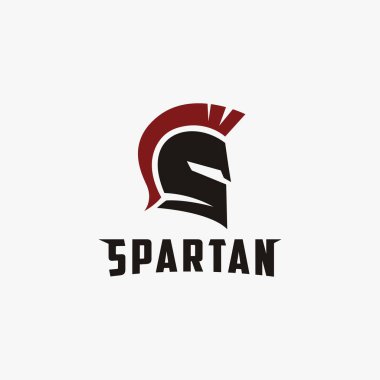 Spartalı logo için S harfi, Spartalı savaşçı miğferi logosu