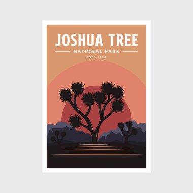 Joshua Tree Ulusal Parkı poster tasarımı