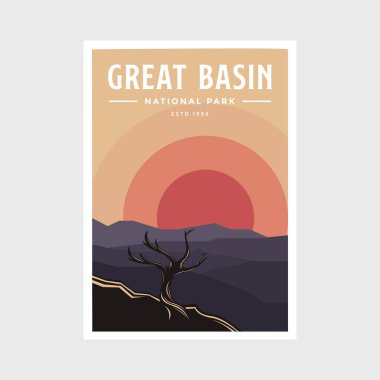 Great Basin Ulusal Parkı poster tasarımı