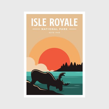 Royale Adası Ulusal Park poster tasarımı