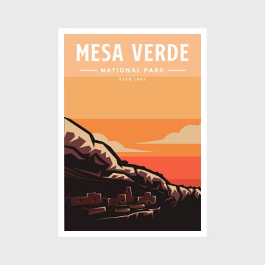 Mesa Verde Ulusal Park poster tasarımı