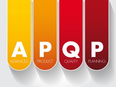APQP Gelişmiş Ürün Kalite Planlama - müşteri memnuniyetini yeni ürün ve süreçlerle sağlama amaçlı yapılandırılmış süreç, sunum ve raporlar için kısaltma kavramı