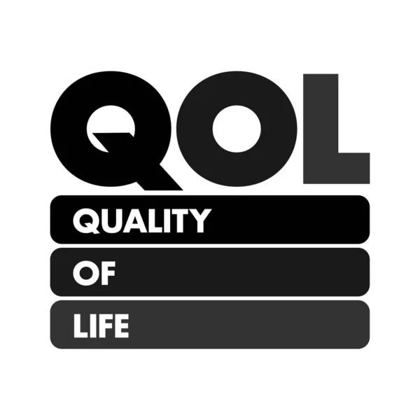 Qol 건강하고 편안하고 이벤트에 참여하거나 수있는 프레젠테이션 보고를 — 스톡 벡터