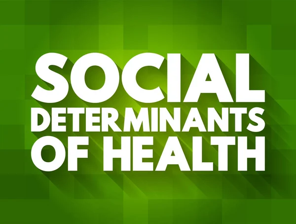 Determinantes Sociales Salud Condiciones Económicas Sociales Que Influyen Las Diferencias — Vector de stock