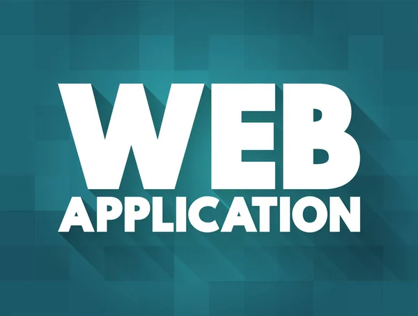 Web Application Програма Яка Зберігається Віддаленому Сервері Доставляється Через Інтернет — стоковий вектор
