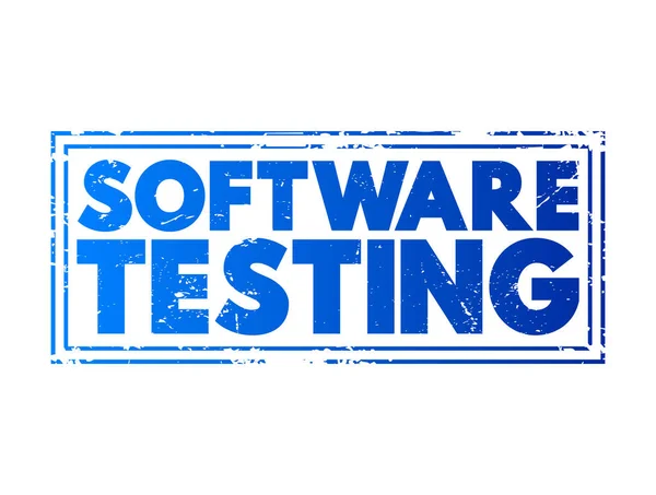 Software Testing Examining Artifacts Behavior Software Test Validation Verification Text — Stock Vector
