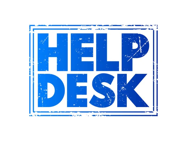 Help Desk Departamento Que Fornece Assistência Informações Para Problemas Eletrônicos —  Vetores de Stock