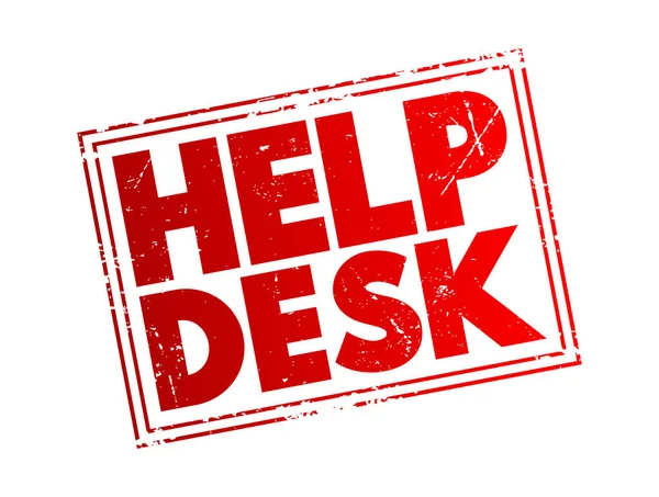 Help Desk Отдел Предоставляющий Помощь Информацию Решения Электронных Компьютерных Проблем — стоковый вектор