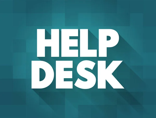 Help Desk Departamento Que Proporciona Asistencia Información Para Problemas Electrónicos — Archivo Imágenes Vectoriales