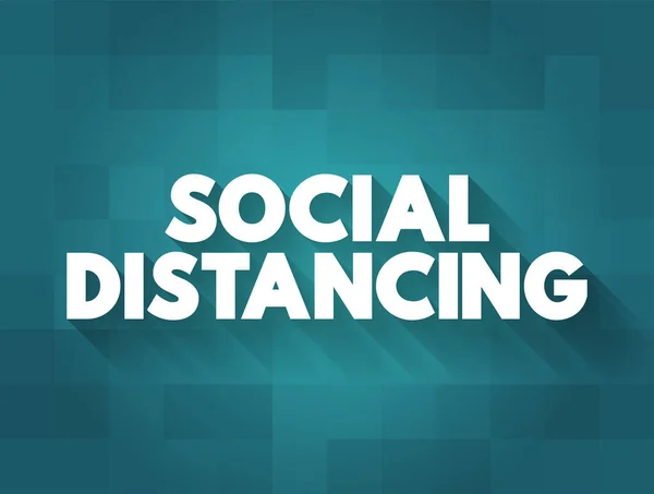 Social Distancing Langkah Untuk Membatasi Kapan Dan Mana Orang Dapat - Stok Vektor