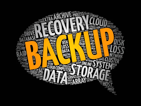 Backup Kopieren Physischer Oder Virtueller Dateien Oder Datenbanken Einen Sekundären — Stockvektor