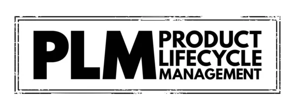 Plm Product Lifecycle Management Process Managing Entire Lifecycle Product Its — Stockový vektor