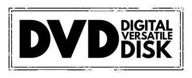DVD - Dijital Çok Yönlü Disk kısaltması, teknoloji kavramı arka planı