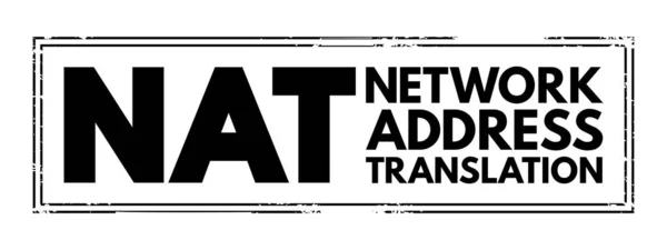 Nat Network Address Translation Method Mapping Address Space Another Modifying — Stok Vektör