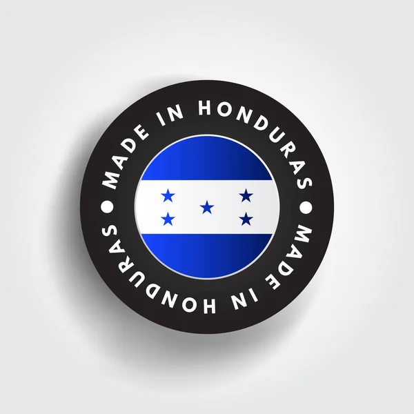 Made Honduras Text Emblem Stamp Concept Background — Stok Vektör