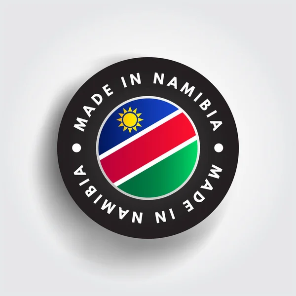 Znak Znaku Made Namibia Koncept Pozadí — Stockový vektor