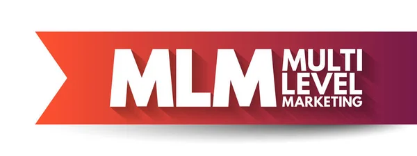 Mlm Multi Level Marketing Денежная Стратегия Используемая Компаниями Прямых Продаж — стоковый вектор