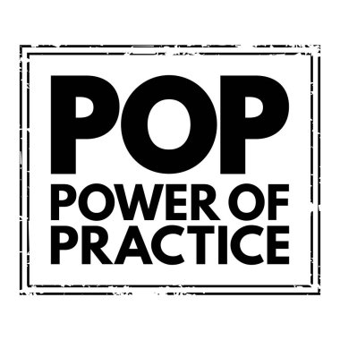 POP - Uygulamanın gücü kısa mesaj damgası, iş konsepti geçmişi