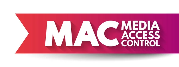 Mac Media Access Control Сетевая Политика Передачи Данных Определяющая Данные — стоковый вектор