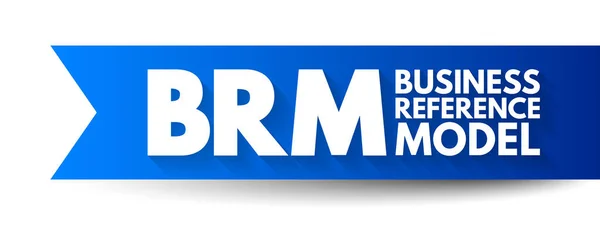 Brm Business Reference Model Сосредоточение Внимания Функциональных Организационных Аспектах Основной — стоковый вектор