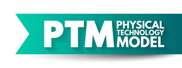 Ptm Physical Technology Model Расположение Физических Элементов Обеспечивающих Решение Продукта — стоковый вектор