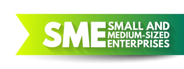 Malé Střední Podniky Malé Střední Podniky Podniky Jejichž Počet Zaměstnanců — Stockový vektor