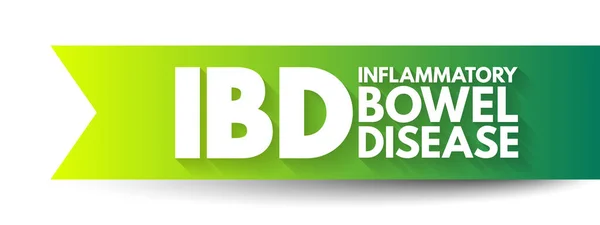 Ibd Inflammatory Bowel Disease Groep Van Inflammatoire Aandoeningen Van Dikke — Stockvector