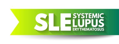 SLE Systemic Lupus Erythematosus - otoimmün bozukluk antikor ile karakterize edilen nükleer ve sitoplazmik antijenler, kısaltma metin kavramı arka plan