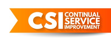 CSI Sürekli Hizmet Geliştirme - IT süreçlerini ve hizmetlerini daha iyi hale getirme fırsatlarını tanımlama ve çalıştırma yöntemi, kısaltma metin kavramı arka planı
