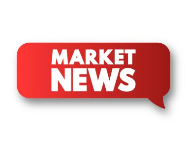 Market News mesaj balonu, konsept arkaplan