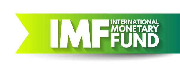 Imf Acroniem Van Het Internationaal Monetair Fonds — Stockvector