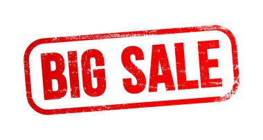 BIG SALE text stamp, business concept background