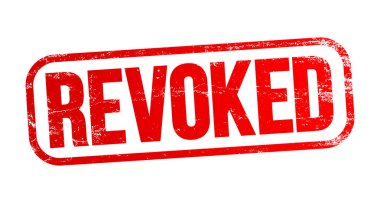 REVOKED text stamp, business concept background clipart