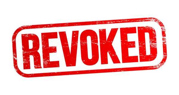 Revoked Text Stamp Business Concept Background — Image vectorielle
