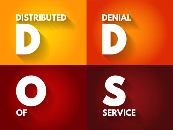 Ddos Distributed Denial Service Attack Occurs Multiple Machines Operating Together — Stok Vektör