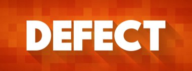 Hata - kalite, fonksiyon veya fayda, metin kavramı arka planını bozan bir kusur veya anormallik